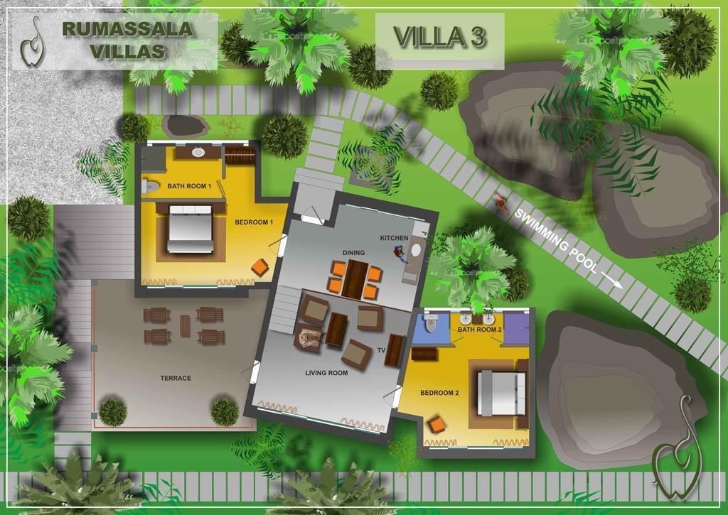 Rumassala Villas Унаватуна Екстер'єр фото